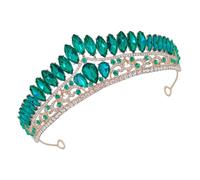 OATIPHO Couronne De Strass Accessoire Pour Cheveux Pour Communion Bandeau En Strass Diadème De Bal Coiffure De Fête Anniversaire Royal Demoiselles D'Honneur Mariage Couronne