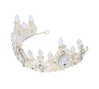 OATIPHO Couronne Demoiselle Honneur Ornée de Strass Style Retro pour Coiffe ou Décoration de Gâteau Photo