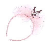 OATIPHO Couronne Paillettes Rose pour Garçon Fille Bandeau Dentelle Brillant pour Anniversaire Accessoire Fête pour Filles Cerceau Coiffure et Élégant