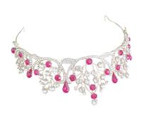 OATIPHO Couronne pour Mariage Accessoire Rhinestone pour Fête et Prom Couronne de Célibat et Accessoire de Costume