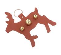 OATIPHO Décoration de Porte de Noël Clochettes de Traîneau en Polyuréthane Support à Suspendre à Poignée Carillon de Porte Renne Rustique pour Ambiance Hivernale Festive