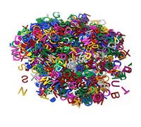 OATIPHO Décoration pour les mains Bijoux à paillettes Charmes à dos plat Ornements de bloc-notes Ornements de paillettes Alphabet DIY Paillettes lâches Lettre Enfant Accessoires