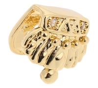 OATIPHO Dentier Unique Couronne Dorée pour Hip Hop Décoration Halloween Bijoux Léger et Facile à Porter pour Hommes et Femmes