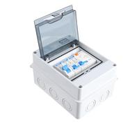 OATIPHO Disjoncteur Différentiel Étanche à Cinq Voies Disjoncteur Miniature Anti-Fuite Boîtier Ignifugé Protection Surcharge et Court-Circuit pour Usage Industriel Commercial et