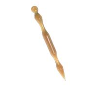 OATIPHO Double Headed Meridian Massage Pen Natural Ox Horn Acupuncture Tool For Precise Facial Ear Neck Back Pressure Point Therapy Portable Reflexology Stick