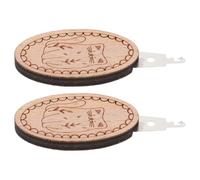 OATIPHO Enfile-aiguilles pour Couture et Broderie Lot de 2 avec Manche en Bois de Hêtre Sculpté, Outil D’enfilage Rapide pour Points de Croix, Accessoires Créatifs pour Loisirs Manuels