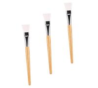 OATIPHO Ensemble De 3 Pinceaux Applicateurs De Masque Facial En Bois Naturel, Taille Standard, Brosse Douce Pour Visage, Outils De Beauté Adaptés Aux Peaux Sensibles, Usage Professionnel Et Maison