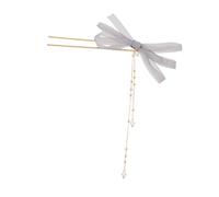 OATIPHO Épingle Cheveux Vintage Organza Avec Perles Et Pompons Accessoire Rétro Élégant Pour Mariage Et Fêtes