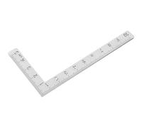 OATIPHO Équerre à Angle Droit en Acier Inoxydable 90° Mini Règle Carrée pour Menuisier et Travail du Cuir Outil de Mesure Précis pour Traçage et Découpe Bois et Cuir