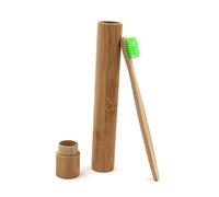 OATIPHO Étui à Brosse à Dents en Bambou Portable Vintage Coffret Rangement Tube Brosse à Dents Léger Boîte Écologique Réutilisable pour Voyageur Accessoire Pratique Et Compact