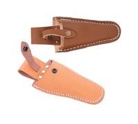 OATIPHO Étui de Ceinture pour Sécateur en Cuir de Vachette Épais Porte-Ciseaux Suspendu 2 Pièces Marron et Jaune Pochette à Outils pour Jardinage et Travaux Extérieurs