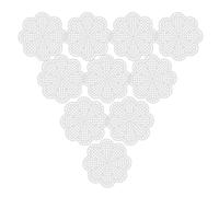 OATIPHO Feuilles de Maille en Plastique DIY 10 Pcs, Quadrillées Forme Petite Fleur, pour Couture, Broderie et Bricolage Créatif, Matériau Solide, Adaptées Point de Croix et Activités