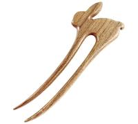 OATIPHO Fourchette à Cheveux en Bois Khaki, Bâtonnets à Cheveux Chinois Élégants, Surface Polie, Facile à Utiliser, Accessoires Chignon pour Femmes, Style Simple et Chic