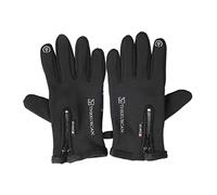 OATIPHO Gants de cyclisme en cuir chauds et résistants à écran tactile, taille M, pour homme, utilisation en extérieur, randonnée et vélo, design coupe-vent et ajustement élastique