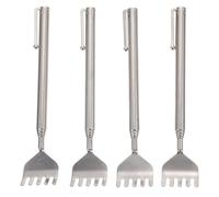 OATIPHO Gratte-dos Rétractable Inox Lot de 4, Outil de Massage Portable Extensible, Scratcher Dos Pratique, Détente Corps, Soulagement Démangeaisons, Usage Personnel et Familial