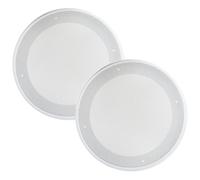 OATIPHO Grille de Protection Blanche pour Haut-Parleur 65 Pouces - Lot de 2 Filets Anti-Collision en Maille pour Caisson de Basses et Haut-Parleurs Auto Accessoires Audio Voiture