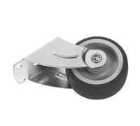 OATIPHO Guide Inférieur de Porte Coulissante Anti-Affaissement 2 Pouces Gris Vis Roulette de Support Solide pour Porte Battante Quincaillerie de Guidage Placard et Portail Coulissant