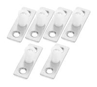 OATIPHO Guides de Porte Coulissante en Nylon Blanc Rail de Plancher 10 MM Lot de 6 Pièces pour Portes de Grange et Placards Guide Inférieur Robuste pour Installation au Sol Quincaillerie