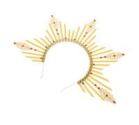 OATIPHO Halo Couronne Bandeau Serre-tête Vintage Pour Fille Tenue De Fête Cosplay (jaune)