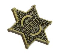 OATIPHO Insigne De Police En Métal Rétro Badge Hexagonal Épingle à Badge En Décoration De Costume Fournitures De Fête Design Vintage