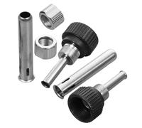 OATIPHO Kit de 6 Manchons en Acier Inoxydable pour Poignées de Fer à Souder 2 Jeux Accessoires de Soudage Compatibles Pièces de Station de Soudage Remplacement Solide pour Usage