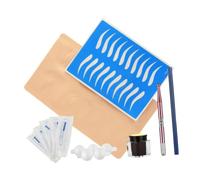 OATIPHO Kit de à Microblading 1 Ensemble Tête Ronde Outil d'Entraînement pour Sourcils Pratique Rose pour Tatouage et Maquillage Permanent Comprend Stylo et Peau d'Entraînement