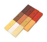 OATIPHO Kit de Cire Réparatrice pour Meubles et Parquet Bloc de Paraffine Colorée pour Retouche Rayures Facile à Utiliser pour Réparation Bois et Sols Flottants