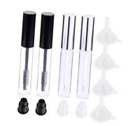 OATIPHO Kit de Maquillage Couleur Aléatoire 12pcs Tubes de Mascara Vides 10ml en Plastique Entonnoirs Inclus, Facile à Utiliser pour Voyage ou Usage Professionnel