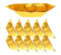 OATIPHO Lingots Pliés la Main en Papier Doré Sacrifié, 500 Pièces Grand Format pour Fournitures de Sacrifice et Articles de Culte Chinois, Papier Sacrificiel pour Bénédiction