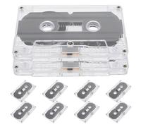 OATIPHO Lot de 10 Cassettes Audio Vierges 30 Cassette Audio de 30 Min Transparente Vierge Vintage Polyvalente pour Enregistrement Musique Cours et Messages Personnels Usage Portable