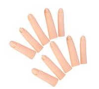 OATIPHO Lot de 10 Doigts d'Entraînement en Silicone Souple pour Manucure Modèles Réalistes pour Pose d'Ongles Acryliques Accessoires Nail Art Professionnels et Formation Pratique