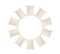 OATIPHO Lot de 10 Douilles de Roue en Plastique Robuste pour Roulettes à Tige Inserts de Support pour Pieds de Chaise Manchons Résistants à L'Usure pour Meubles et Fauteuils Pivotants