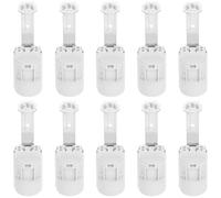 OATIPHO Lot de 10 Douilles E14 à Vis Support 60 MM en Plastique Blanc Pièces de Rechange pour Lampes de Lustre et Plafonnier Base de Lampe pour Éclairage Décoratif et Remplacement