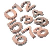OATIPHO Lot de 10 Numéros D’Adresse Auto-Adhésifs 5 CM Couleur Bronze Ancien en ABS pour Maison Boîte aux Lettres Porte D’Hôtel Chiffres Adhésifs Extérieurs Faciles à Lire