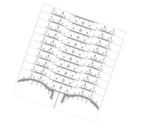 OATIPHO Lot de 10 Règles à Sourcils Jetables Blanches Outil de Positionnement Précis pour Maquillage Permanent Cartographe de Sourcils Pratique pour Dessin et Mesure Symétrique
