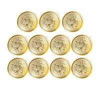 OATIPHO Lot de 11 Boutons Dorés en Métal de 18 MM Écusson Aigle Boutons Ronds Vintage pour Veste de Sport Blazer Costume et Manteau pour Couture Masculine