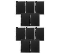 OATIPHO Lot de 12 Intercalaires de Classeur en Pp Transparent et Noir, 6 Trous, Format A5, Séparateurs D'index Polyvalents pour Organiser Cahiers et Agendas, Onglets Inscriptibles
