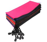 OATIPHO Lot de 12 Pochettes A6 en Tissu Oxford à Fermeture Éclair Porte-Documents Multicolores pour Fournitures Scolaires et Bureau Pochette de Rangement Portable pour Organisation et