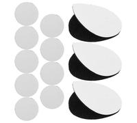 OATIPHO Lot de 12 points de crochet auto-adhésifs pour patchs d'arbitre ronds noirs 60 mm adhérence forte pour uniformes de sport et de bricolage en tissu