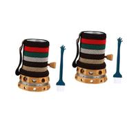 OATIPHO Lot De 2 Appareils De Moxibustion Sans Fumée Pour Massage Du Cuir Chevelu Et Du Visage Support Portable En Bambou Pour Moxibustion Brûleur De Bâtons De Moxa Tube En Bambou