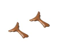 OATIPHO Lot De 2 Bâtons D'Acupuncture En Bois Outil De Massage Pour Le Visage Spa Fascia Grattoir Massage Manuel Des Yeux Bois De Gua Sha Marron Clair