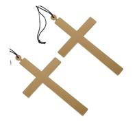 OATIPHO Lot De 2 Bijoux Croix Pour Costume De Nonne Pour Femme Croix Pour Adulte Crucifix En Acier Collier De Nonne Accessoire De Costume De Moine Pendentif Croix Croix De Nonne