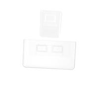 OATIPHO Lot de 2 Boîtes Cosmétiques Murales Transparentes Petites sans Perforation Rangement Maquillage Chambre Bureau Articles Divers