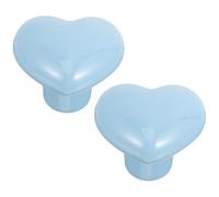 OATIPHO Lot de 2 Boutons de Tiroir en Céramique de Cœur Poignées Seul Trou Couleur Aléatoire Légères et Résistantes à la Corrosion pour Placards Commodes et Armoires