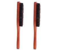 OATIPHO Lot de 2 brosses à poils souples en bois pour massage des cheveux bouclés pour usage domestique et salon de coiffure