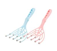 OATIPHO Lot De 2 Brosses Relaxantes Pour Femmes Noires Masseur De Tête Anti-Stress Pour Cuir Chevelu Brosse De Massage Brosse À Bille En Acier