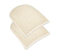 OATIPHO Lot de 2 Moufles Exfoliants en Loofah Bain Moufles Exfoliants Corps Nettoyage en Accessoires de Bain pour Adultes