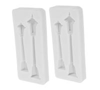 OATIPHO Lot de 2 Moules en Silicone de Lampadaire Miniature Résistants à Haute Température Moules à Pâtisserie Décorations Créatives de Gâteaux et Loisirs Artistiques