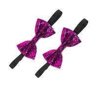 OATIPHO Lot De 2 Nœuds Surdimensionnés Pré-noués Pour Homme À Paillettes Longueur Réglable Style Formel