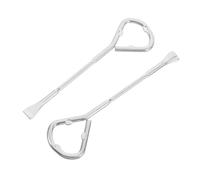 OATIPHO Lot de 2 Ouvre-Boîtes Manuels en Acier Inoxydable Argenté Outil Polyvalent pour Pots de Peinture Boîtes de Conserve et Bouteilles Ouverture Facile pour Usage Professionnel et
